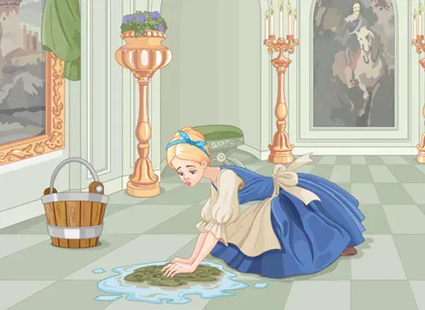 Cinderella do all the household
work