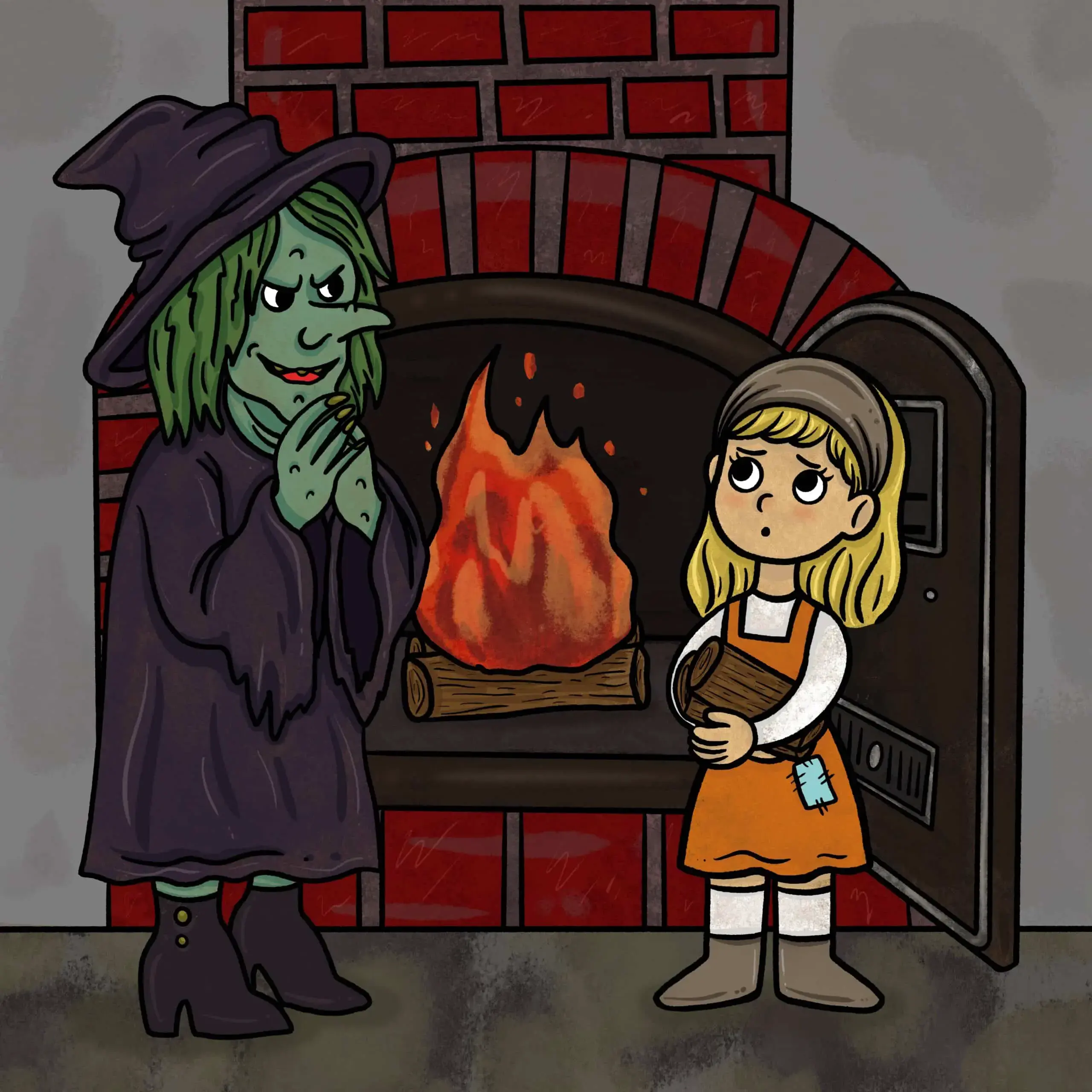 Gretel talked to the witch